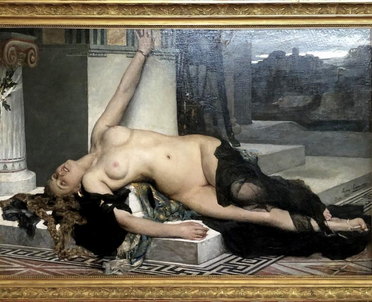 油畫 卡珊卓 - 里昂.柯梅爾.佛郎西 1875年